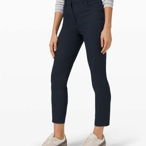 Lululemon Womens 10 City Sleek 5 Pocket 7/8 Navy Pants